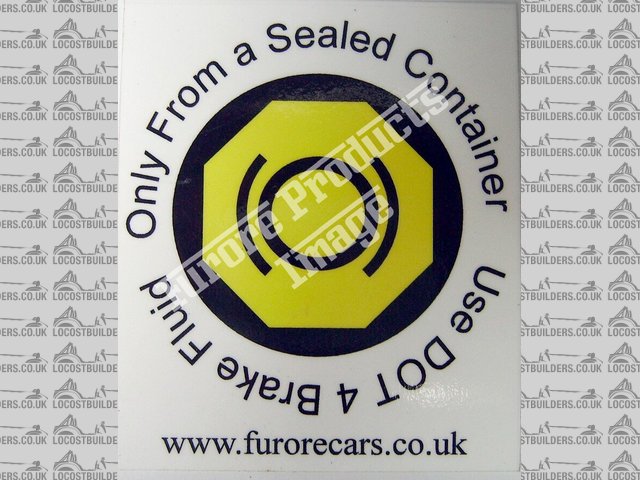 IVA brake fluid sticker